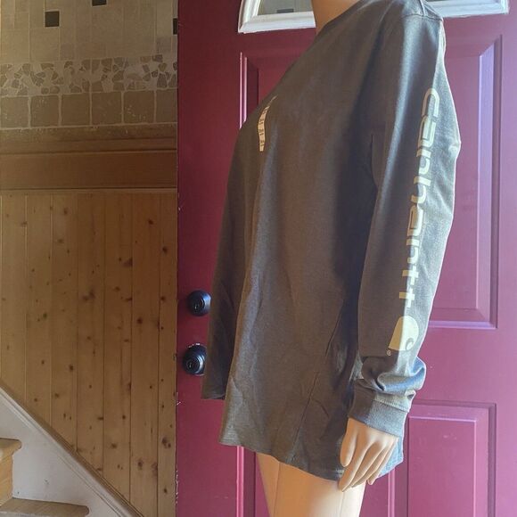 Carhartt Women’s Loose Fit Heavyweight Long Sleeve T Shirt Cotton size 1X NEW - Picture 11 of 16